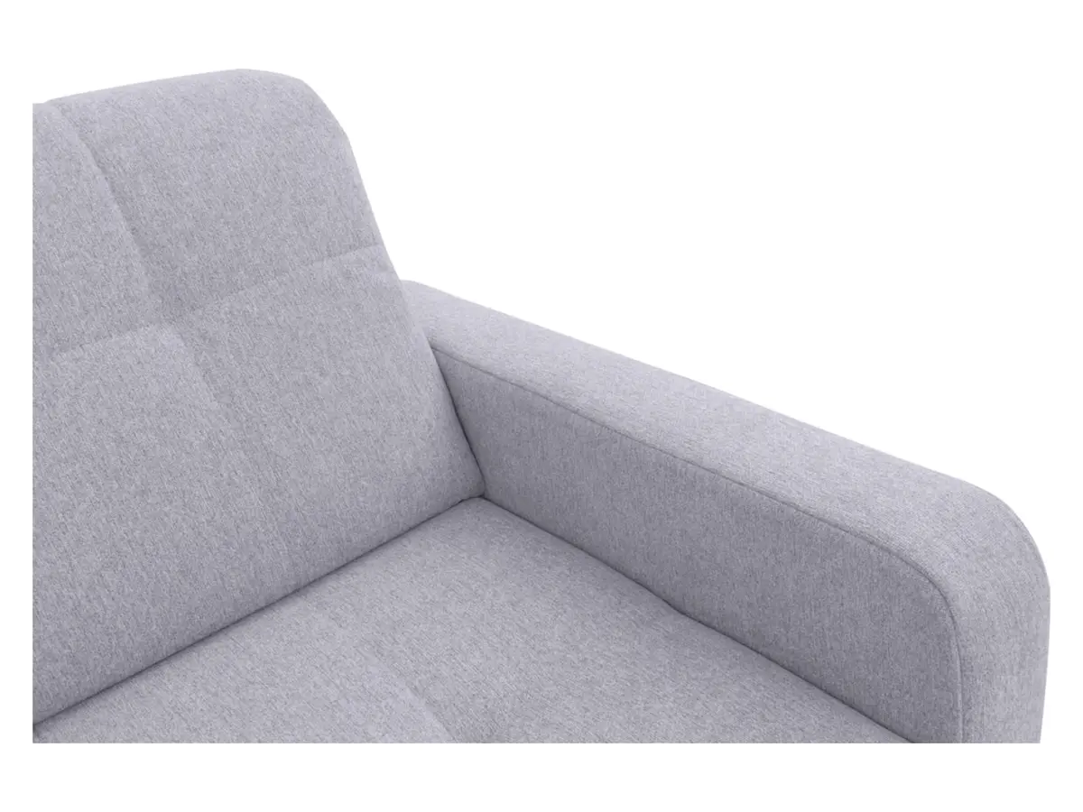 Sofá rinconera izquierdo Lars convertible con arcón gris