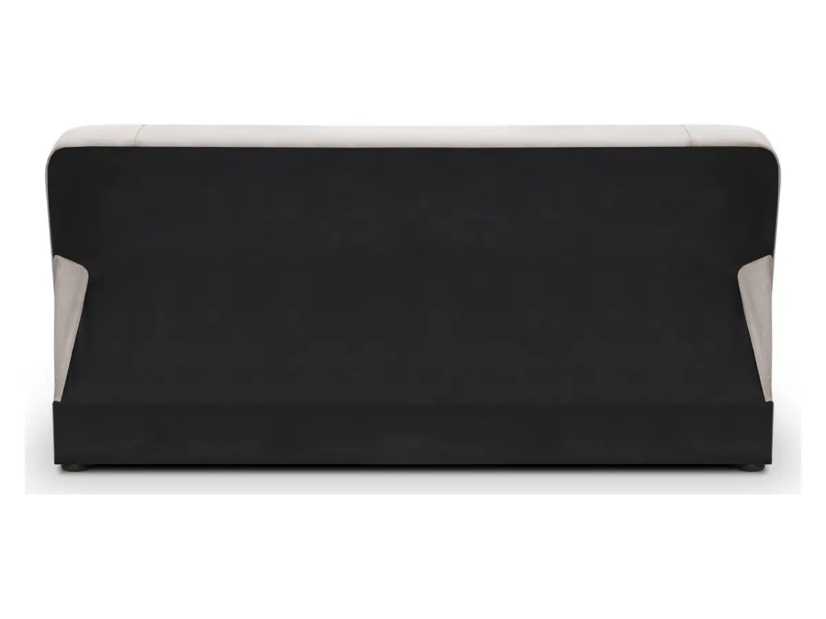 Sofá cama de tres plazas Lami con arcón beige