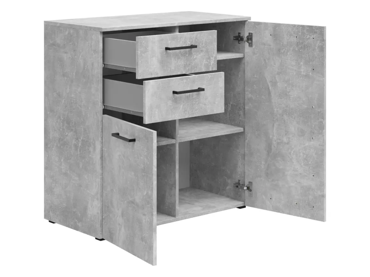 Cómoda MultiDo 80 cm con 2 puertas y 2 cajones atelier claro