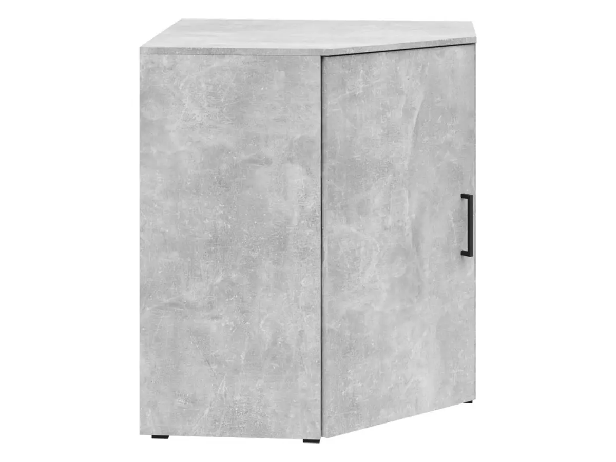 Estantería de esquina MultiDo 71,5x71,5 cm con puertas atelier claro