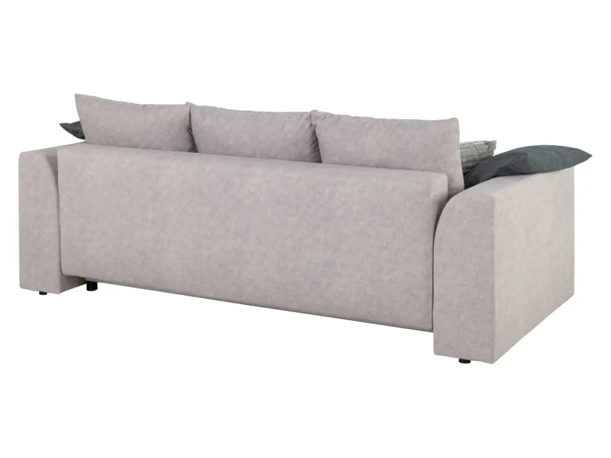 Sofá de tres plazas Royal IV plegable con arcón taupe