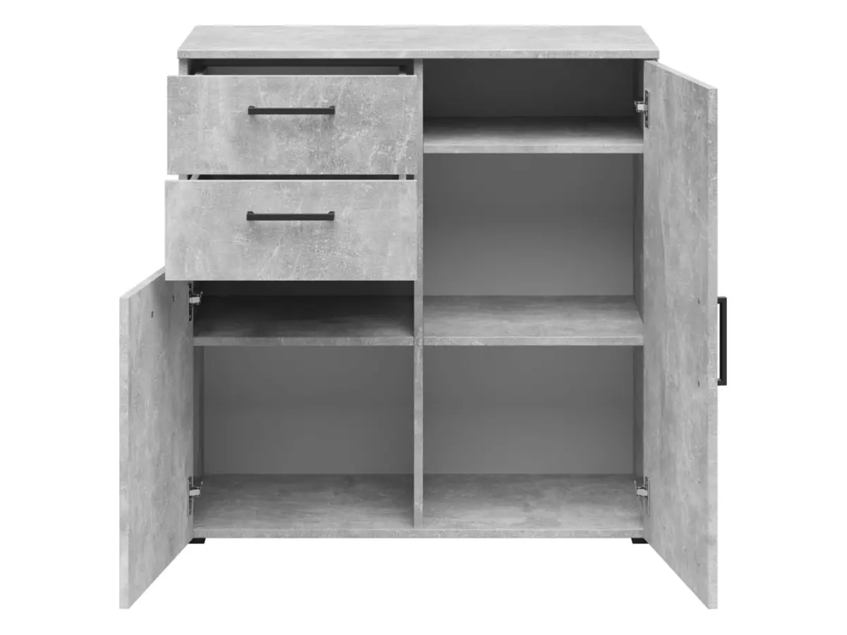 Cómoda MultiDo 80 cm con 2 puertas y 2 cajones atelier claro