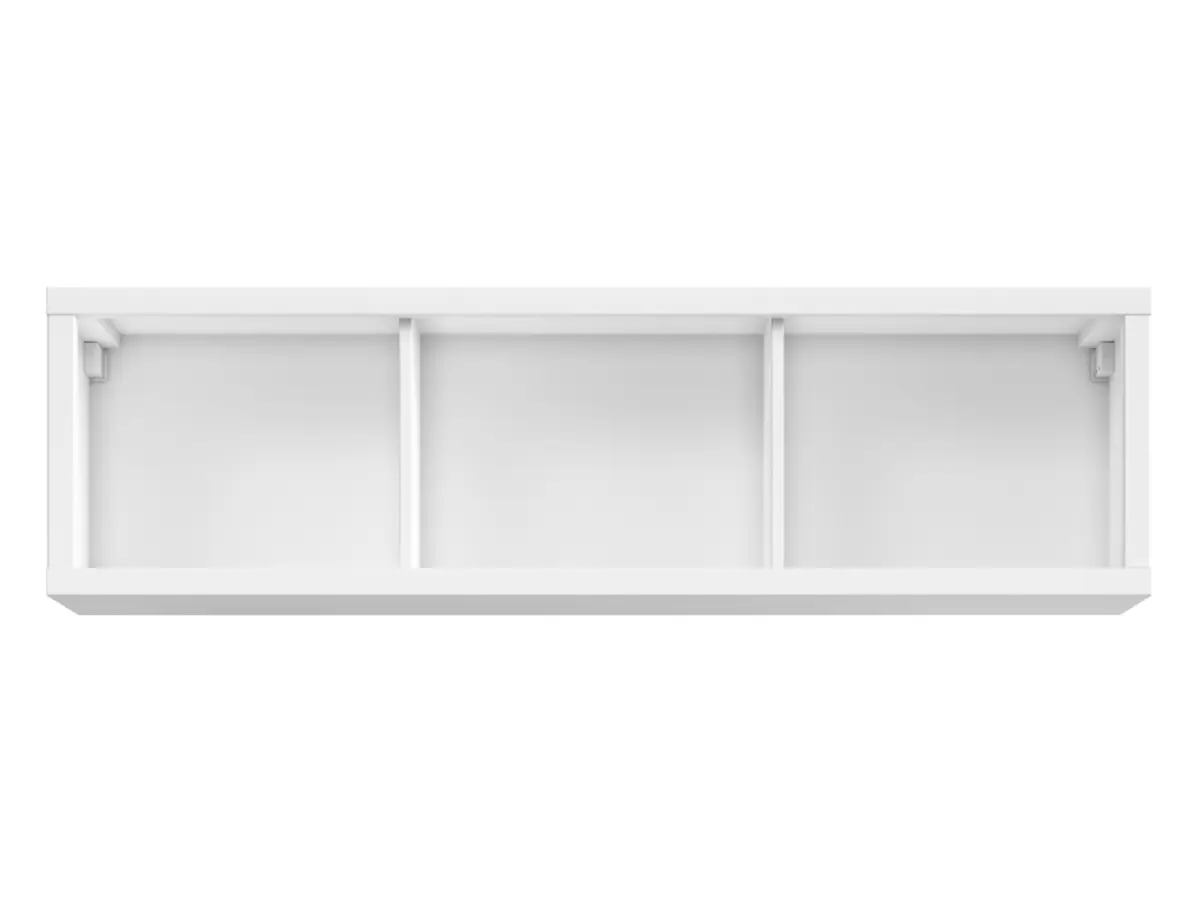 Armario de pared Kaspian 143 cm abierto blanco