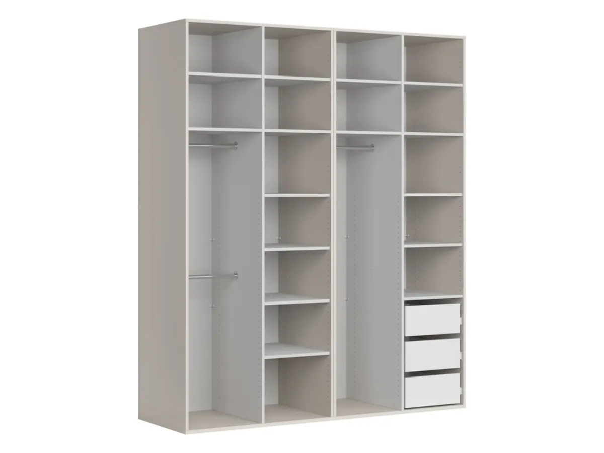 Armario modular Flex 200 cm con 4 puertas cachemira