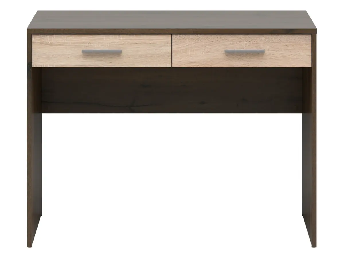 Escritorio Nepo Plus 100 cm con 2 cajones roble noble/roble sonoma