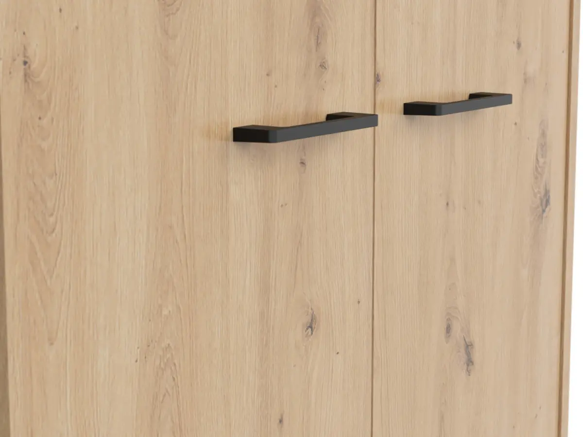 Estantería Space Office 80 cm con 2 puertas roble artisan