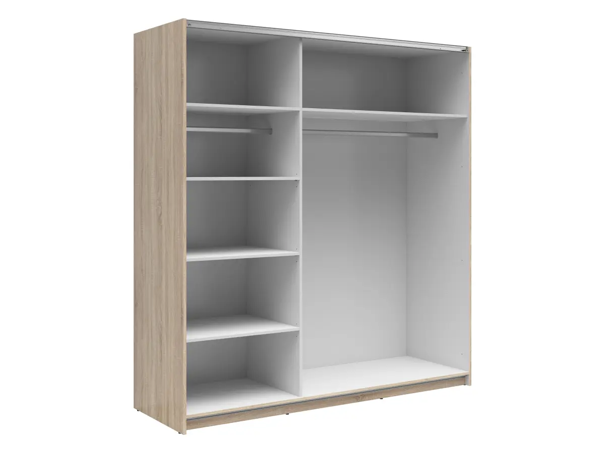 Armario de puertas correderas Tetrix 183 cm roble sonoma