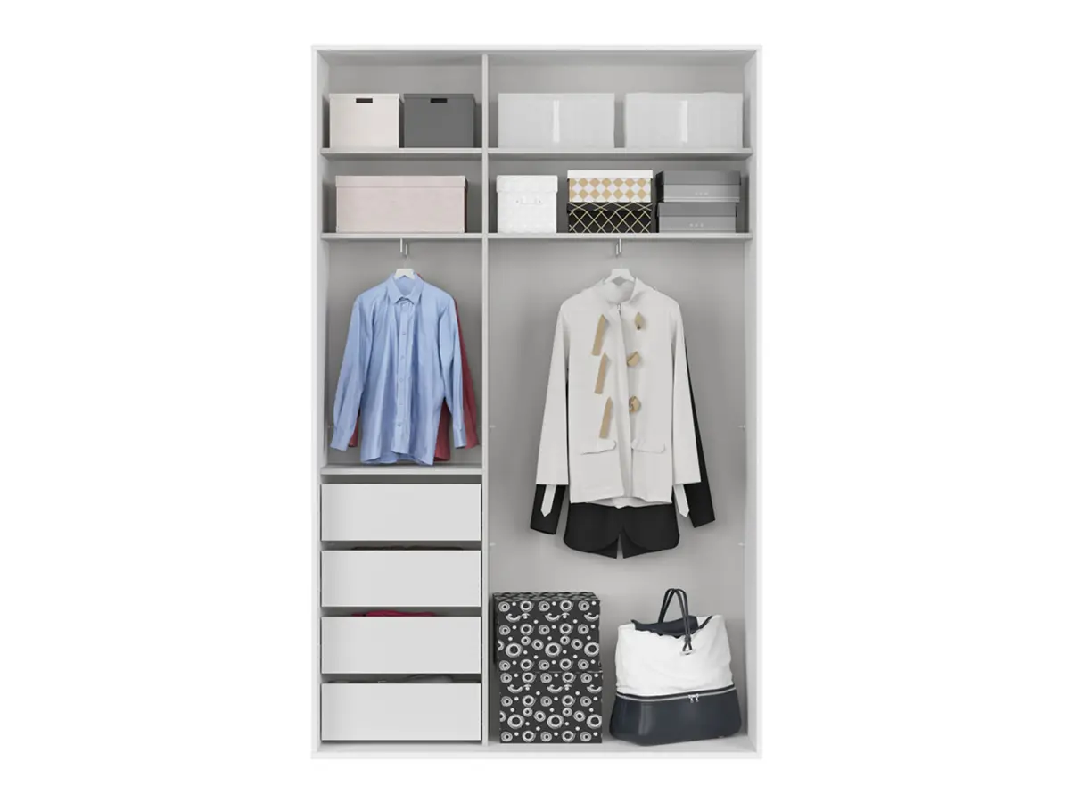 Armario de puertas correderas Flex 150 cm blanco