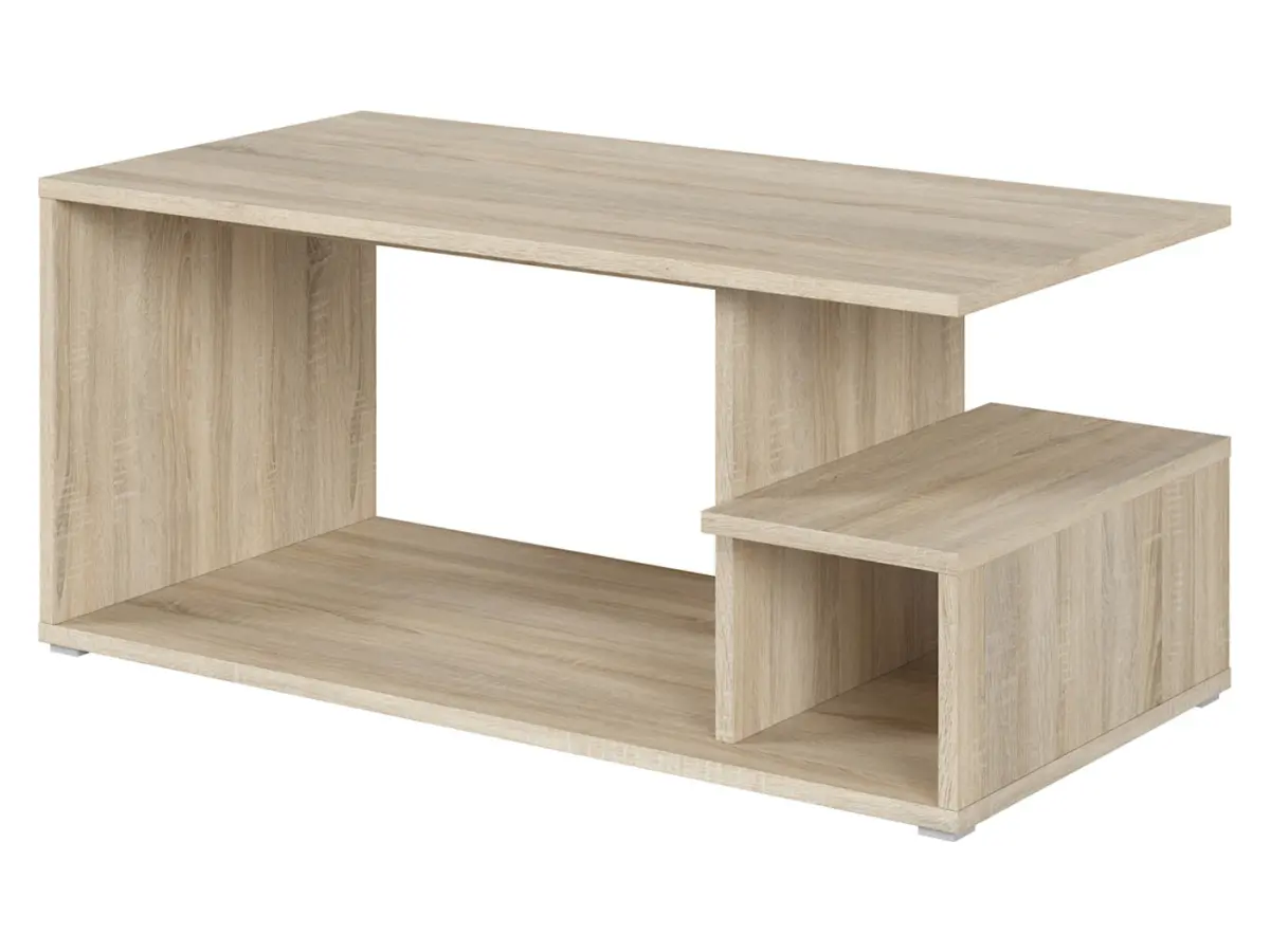 Журнальный столик Gato 100x50 с полкой дуб сонома