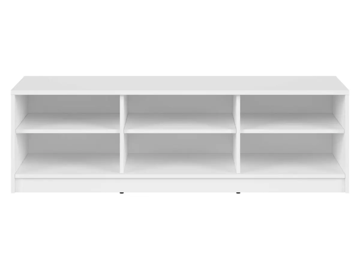 Mueble TV Nepo Plus 138 cm con estantes blanco