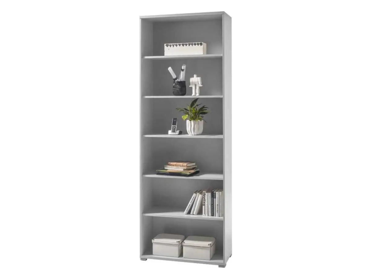 Estantería Office Lux 79 cm con 5 estantes gris