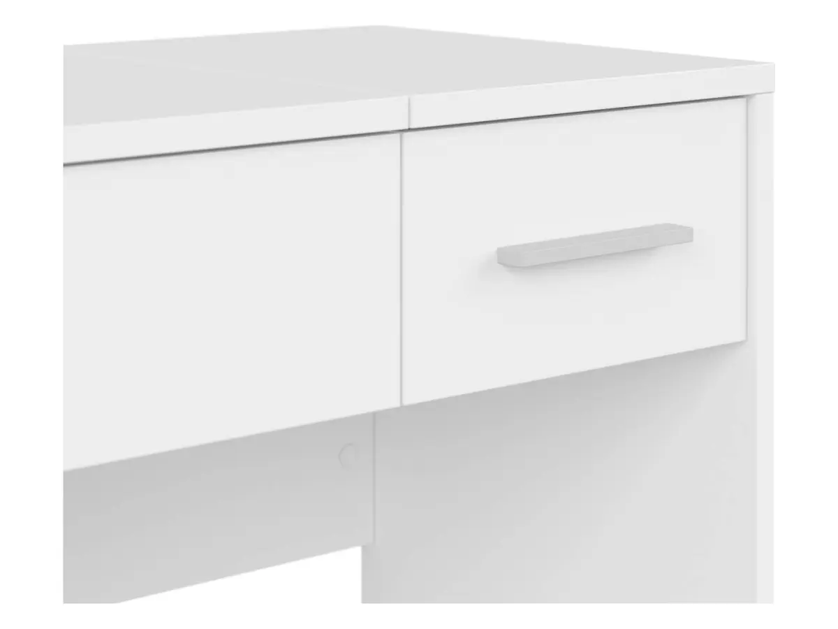Tocador Nepo Plus 80 cm con cajón, compartimento y espejo blanco