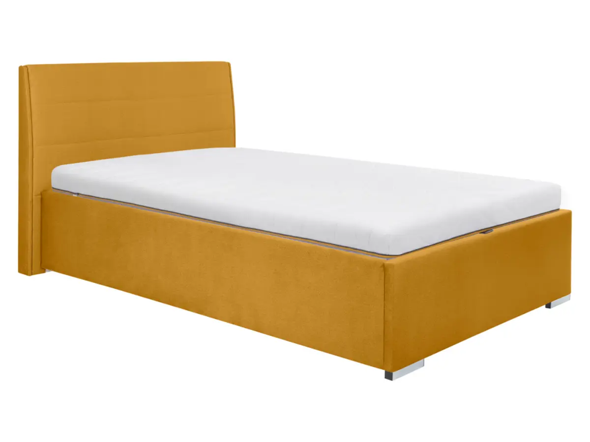 Cama tapizada Cosala III 120x200 amarilla