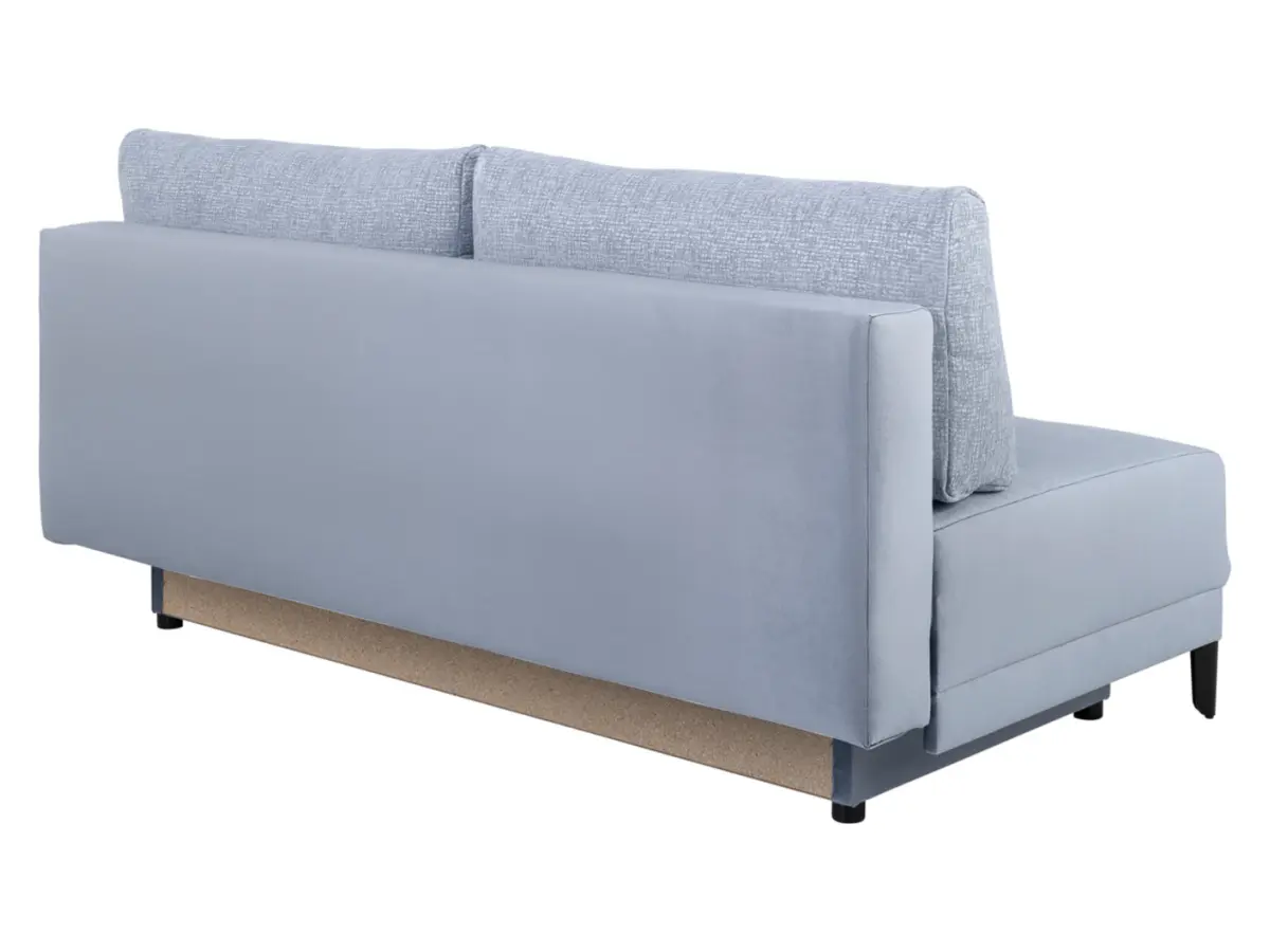 Sofá de tres plazas Sentila con cama y arcón gris