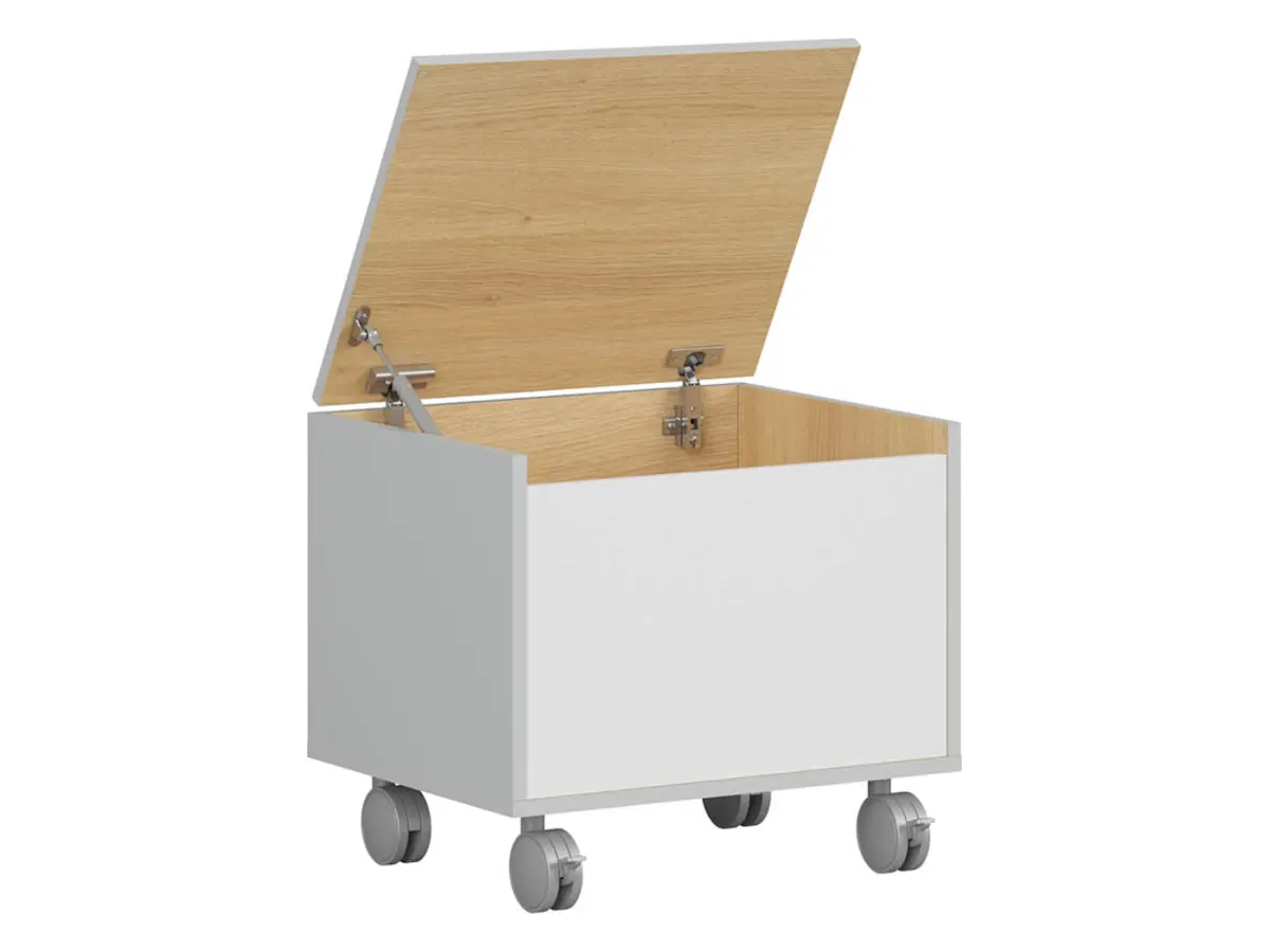 Cajonera Nandu 50 cm con compartimento gris claro