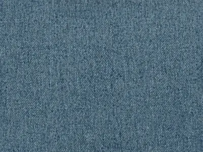 Sofá rinconera universal Malin convertible con arcón tejido trenzado azul