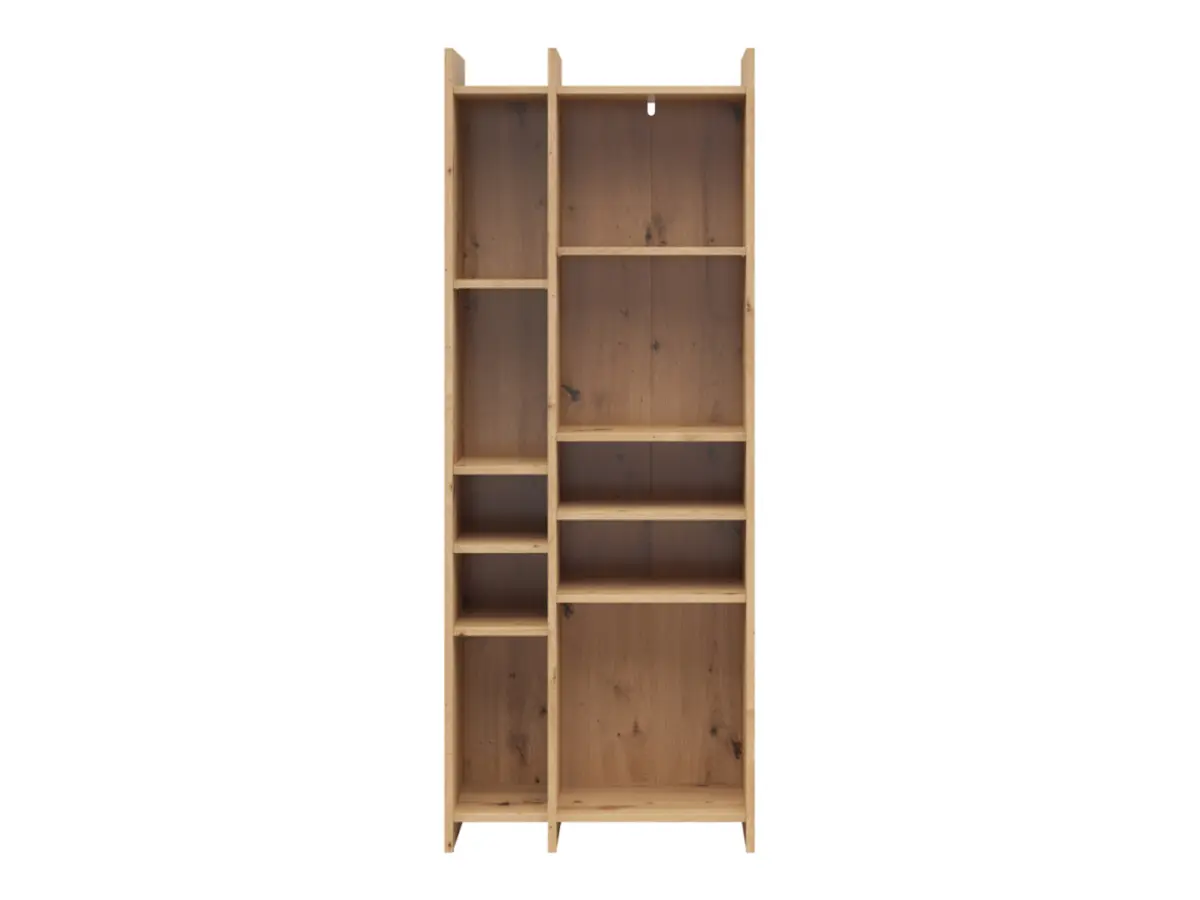 Shelving unit Benny 60 cm with 8 shelves artisan oak