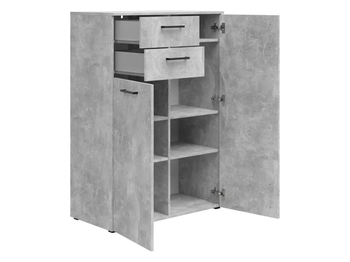 Комод MultiDo 80 см с 2 дверцами и 2 ящиками светлый ателье