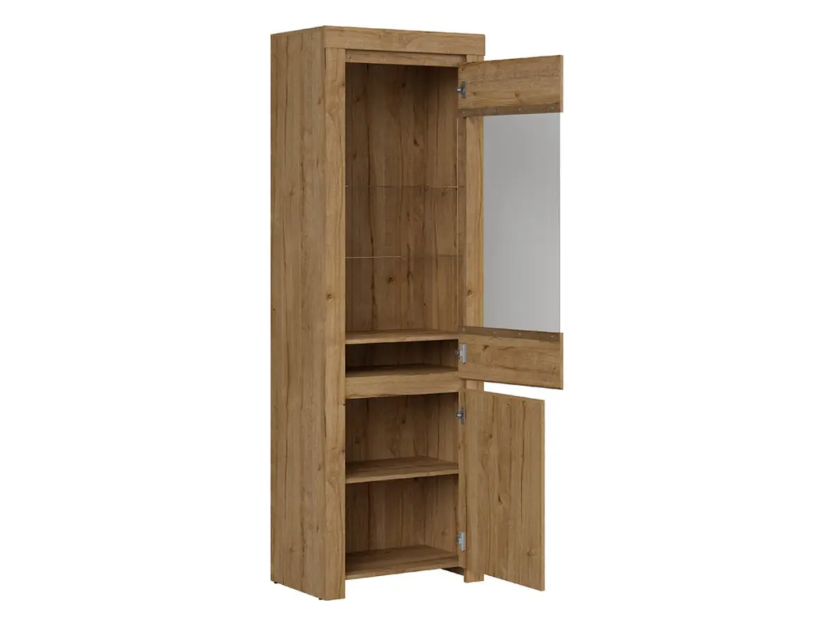 Vitrina Holten 68 cm con 2 puertas roble waterford