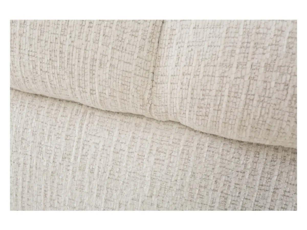 Диван тримісний Sorella розкладний з нішею для білизни шеніловий перловий