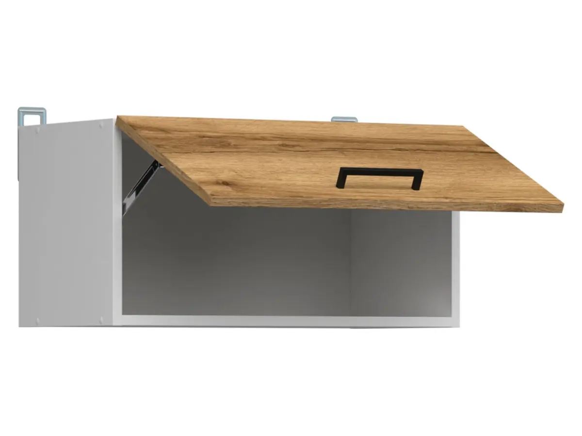 Mueble de cocina superior Junona Line 60 cm sobre campana roble delano claro
