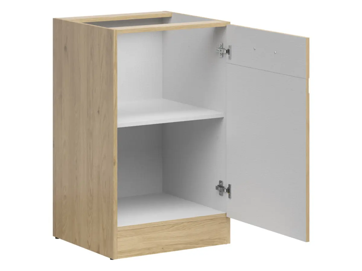 Mueble bajo de cocina Junona Line 50 cm derecha con puerta roble bernstein