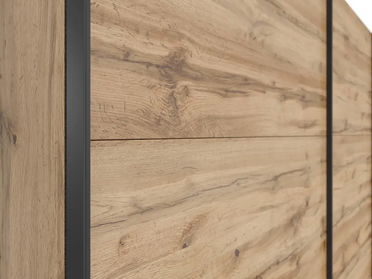 Armario de puertas correderas Tetrix 220 cm roble wotan
