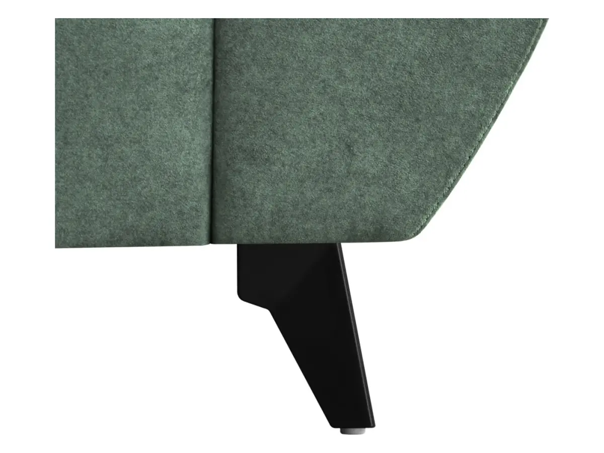 Sillón Doria de terciopelo verde