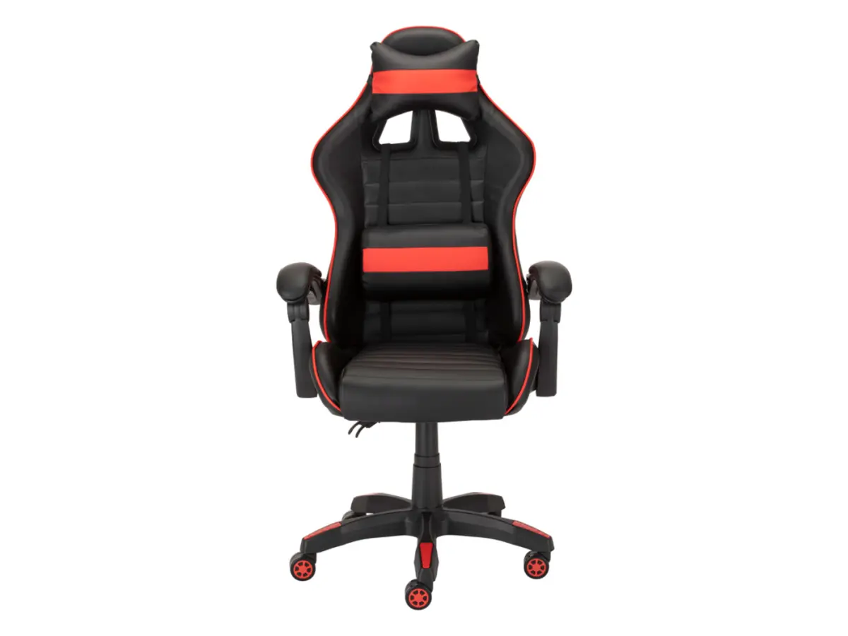 Silla gaming X-Play con cojines negro-roja