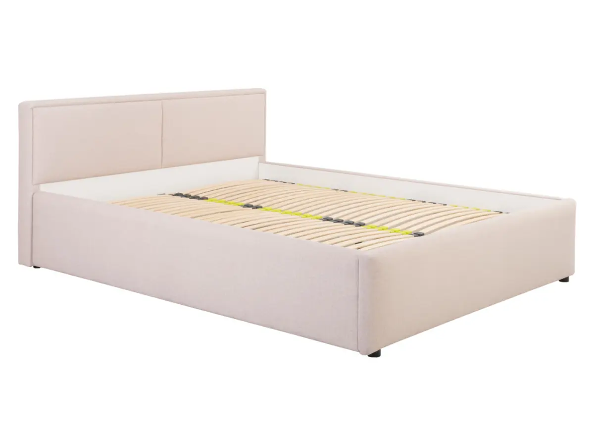 Cama tapizada Nedin 160x200 beige