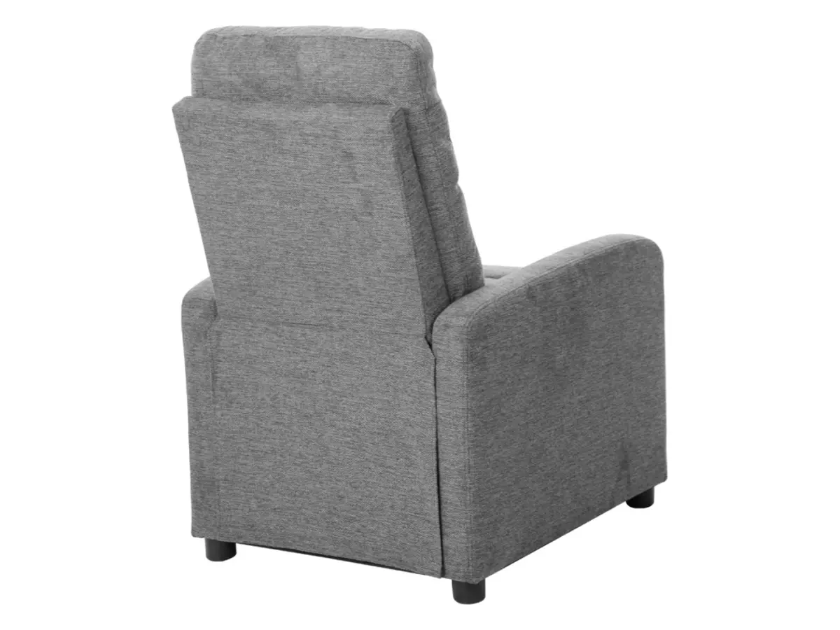 Sillón tradicional Monti con función relax gris claro