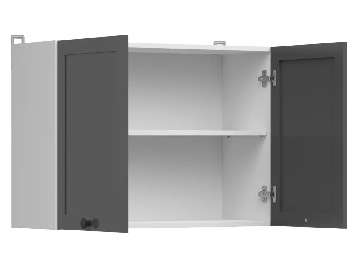 Armario de cocina superior Junona Line 80 cm de dos puertas grafito