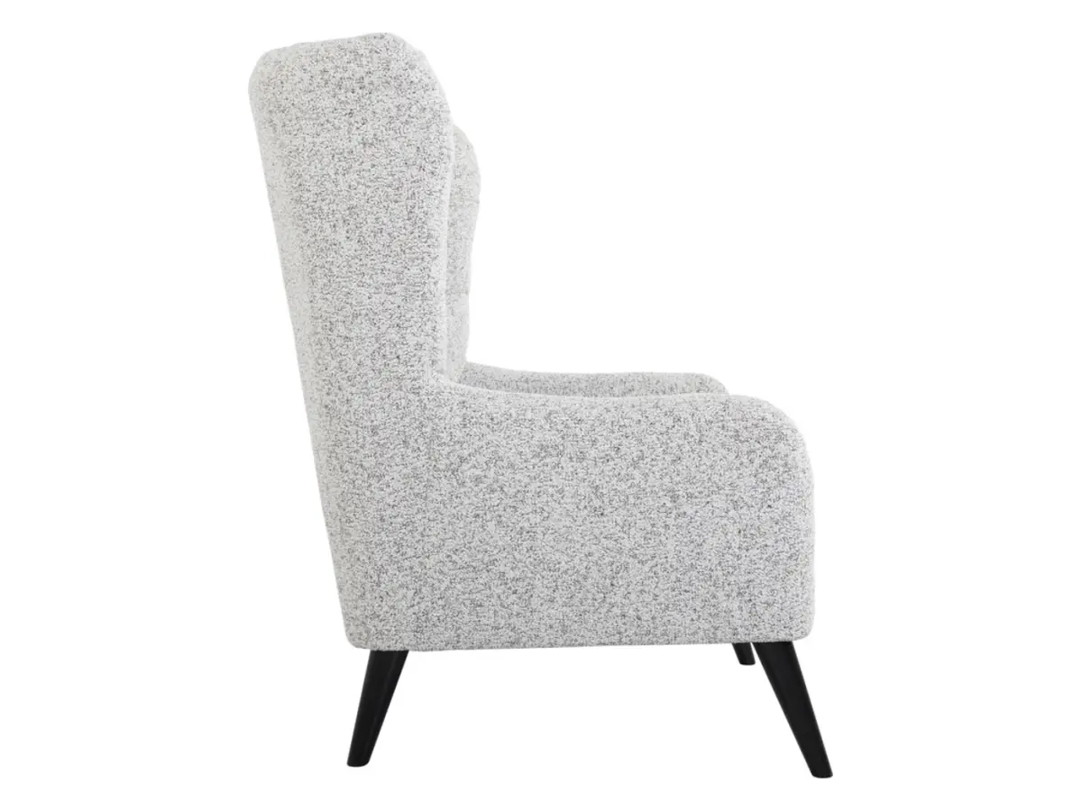 Sillón orejero Casey trenzado beige