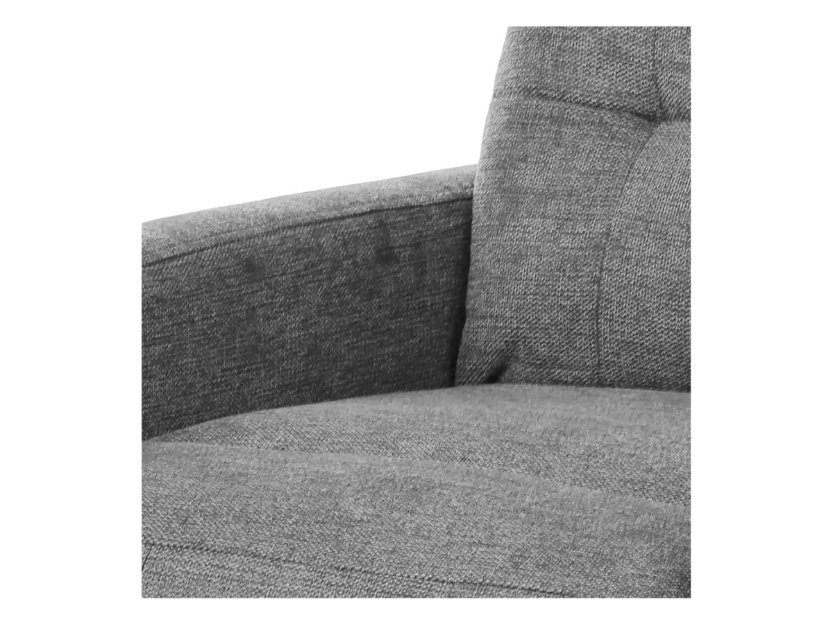 Sillón tradicional Monti con función relax gris claro