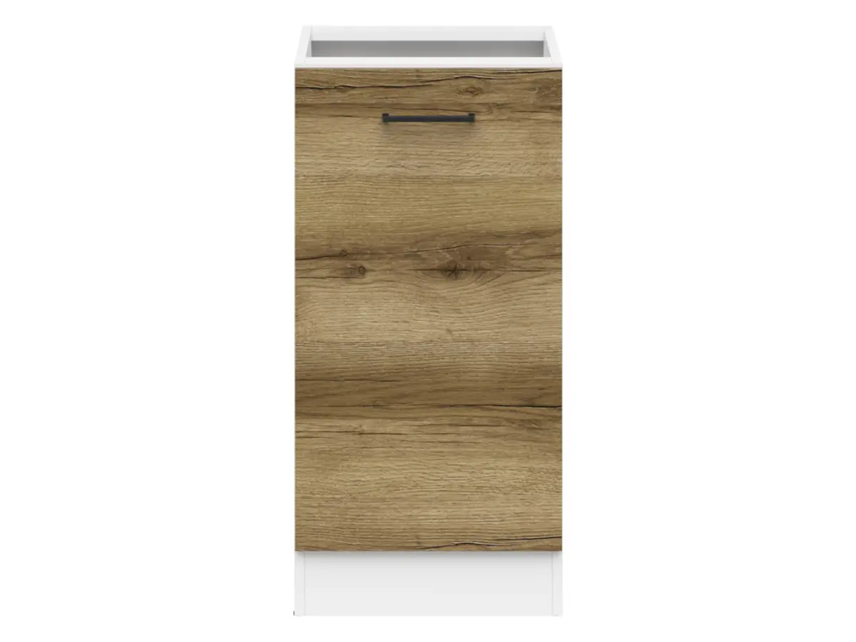 Mueble de cocina bajo Junona Line 40 cm izquierdo sin encimera roble delano claro