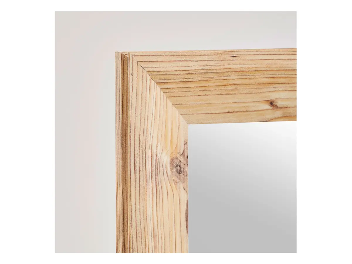 Espejo de pared con marco Lea III 52x152 cm marrón