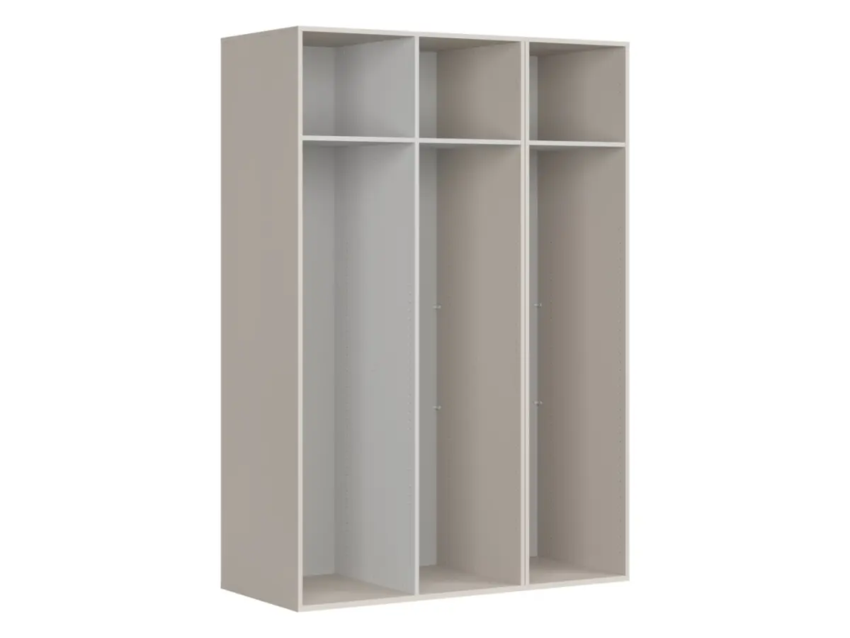 Armario de tres puertas Flex 150 cm con espejo cachemira