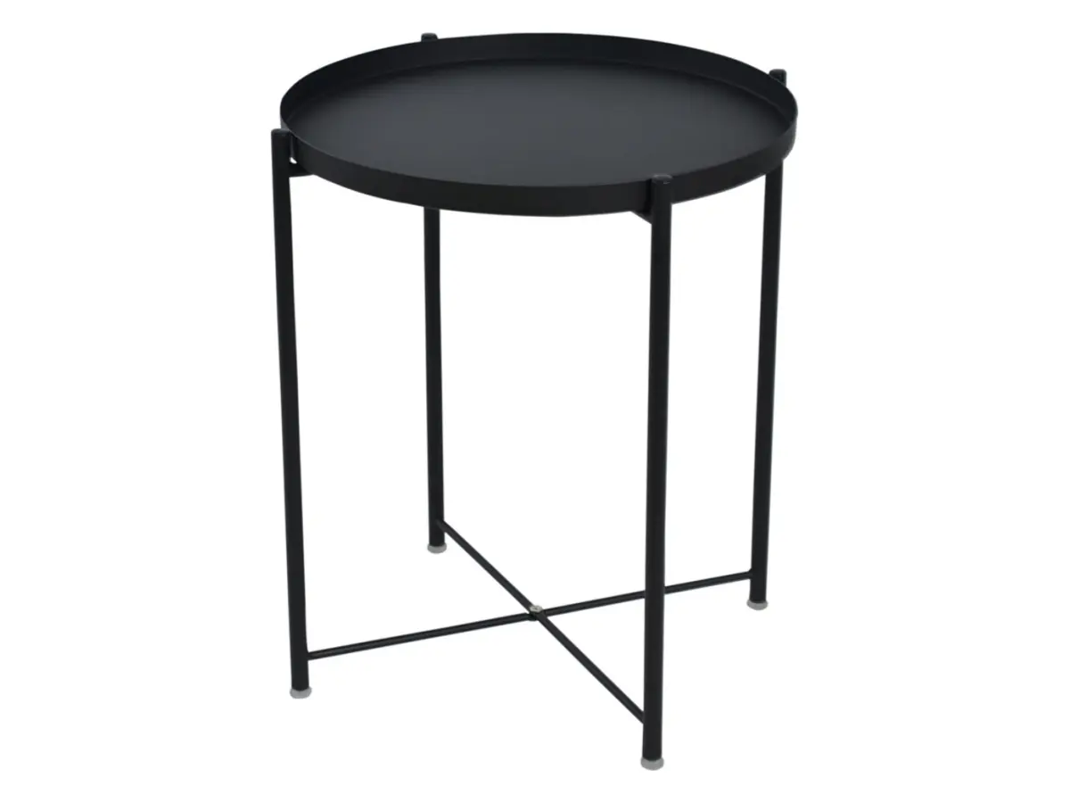 Mesa redonda Tim 48 cm negra