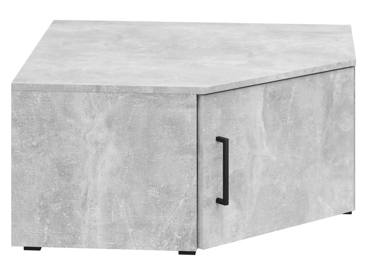 Estantería de esquina MultiDo 71,5x71,5 cm con puertas atelier claro