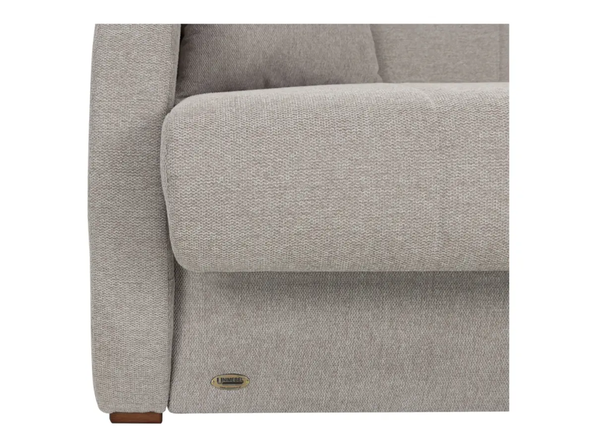 Sofá cama de dos plazas Poli con arcón beige