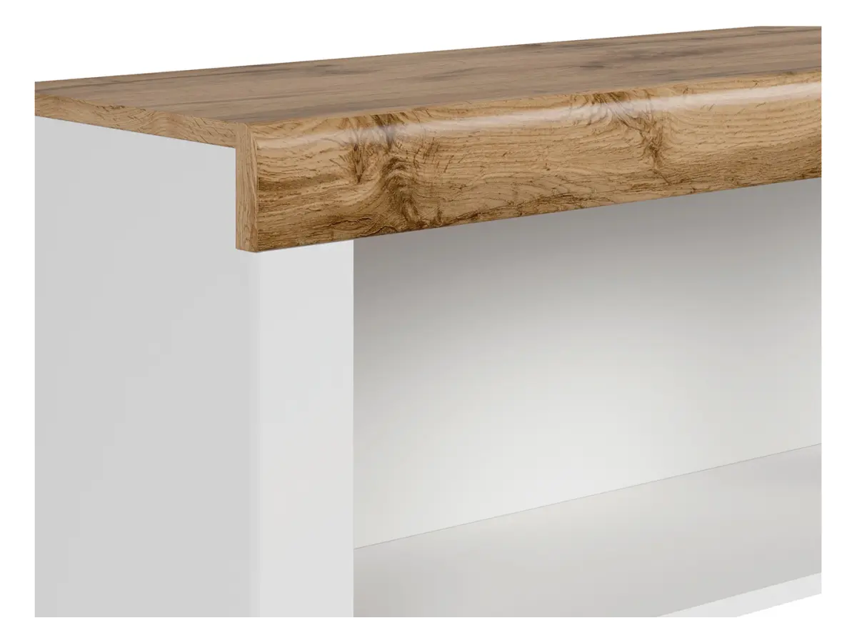 Armario de pared Holten 156 cm abierto blanco