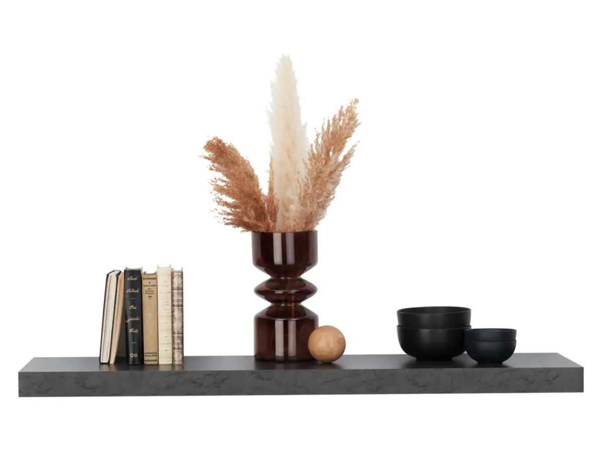 Estante de pared Zack 80 cm antracita