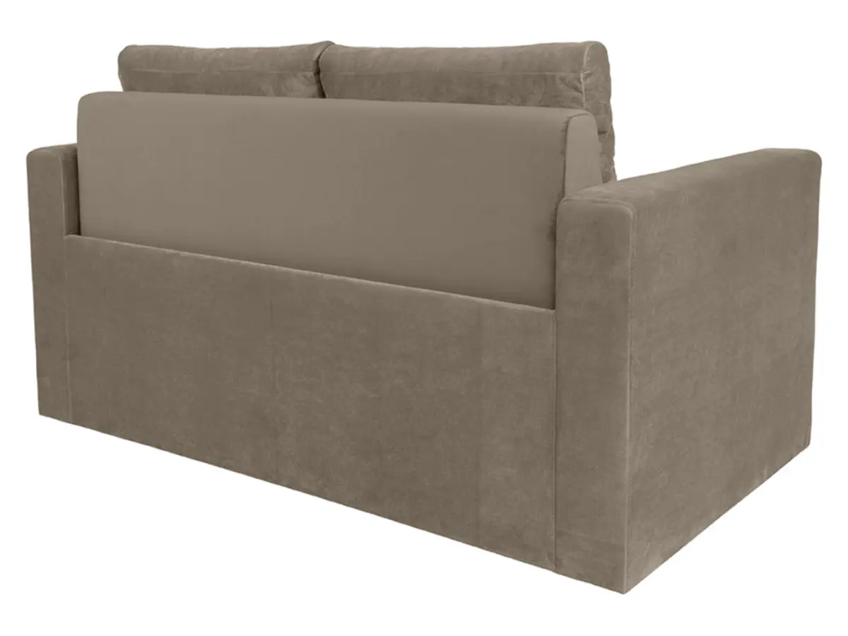 Диван двухместный Bunio III раскладной с ящиком коричневый