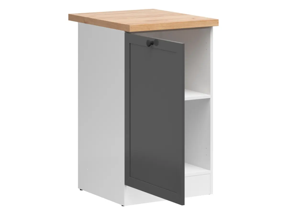Armario de cocina inferior Junona Line 50 cm izquierdo grafito con encimera