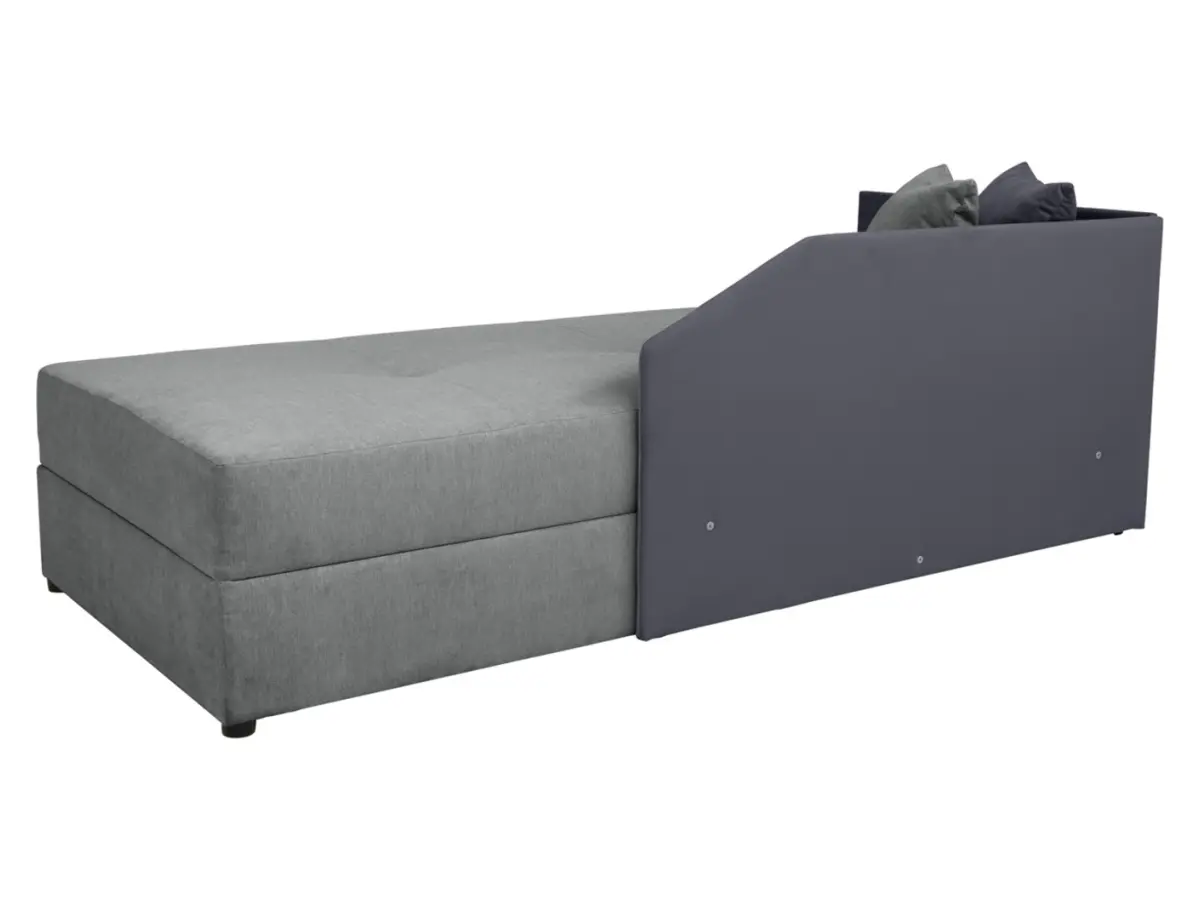 Sofá cama Kelo con arcón gris