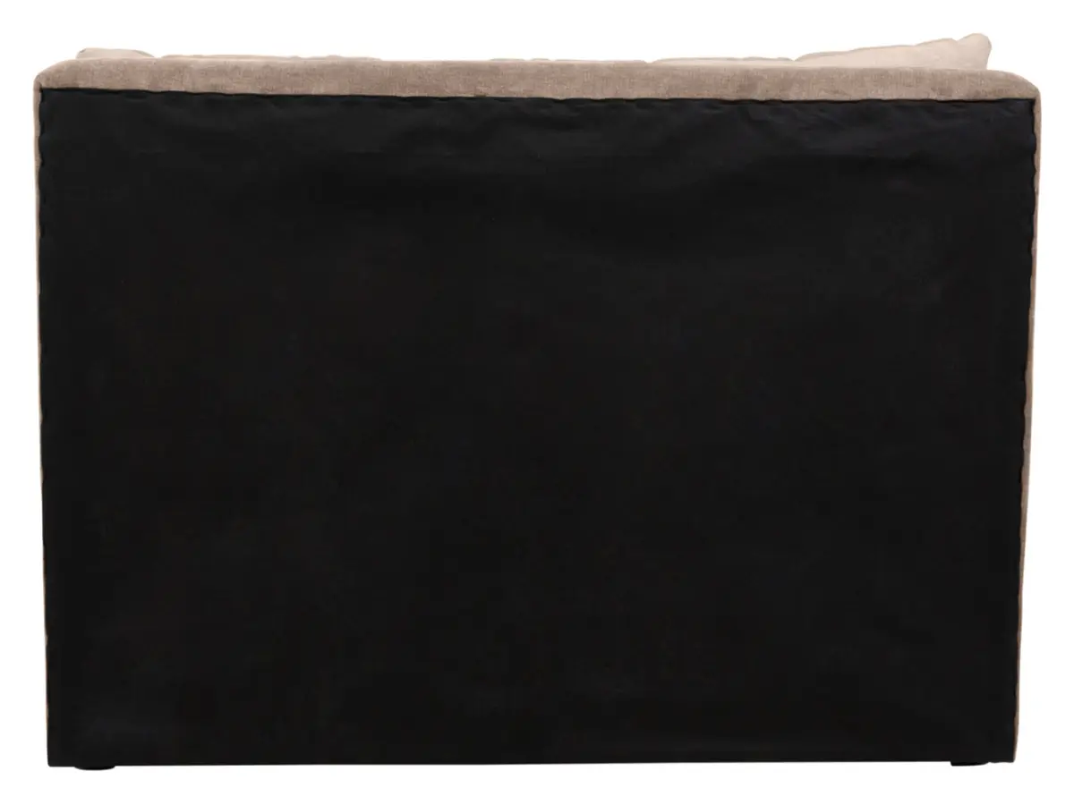 Sofá cama Rico con arcón y respaldo ajustable beige