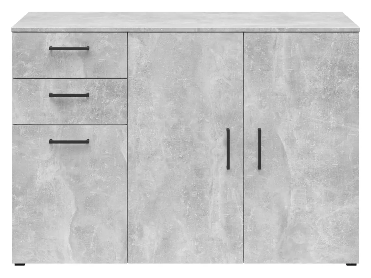 Комод MultiDo120 см з 3 дверцятами та 2 шухлядами світлий ательє