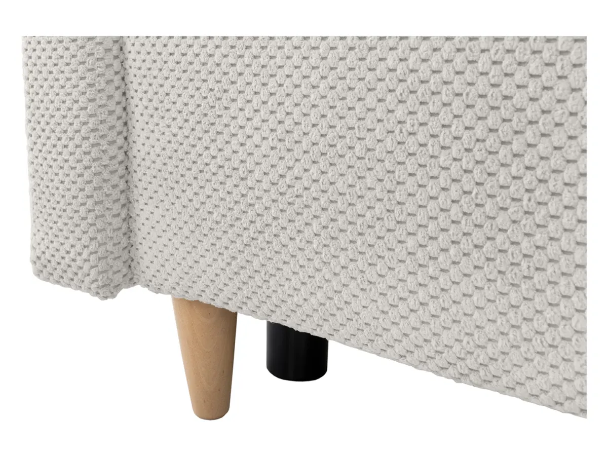 Sofá de tres plazas Sigma convertible con arcón beige