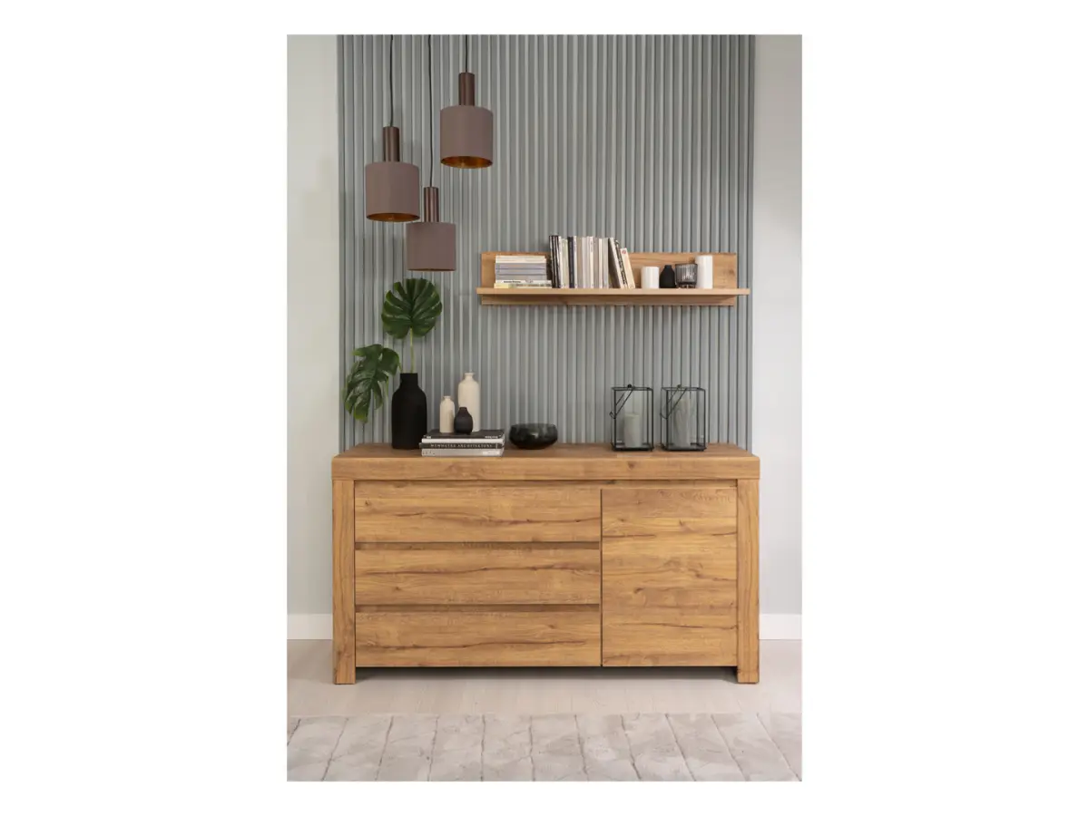 Estante de pared Holten 106 cm roble waterford