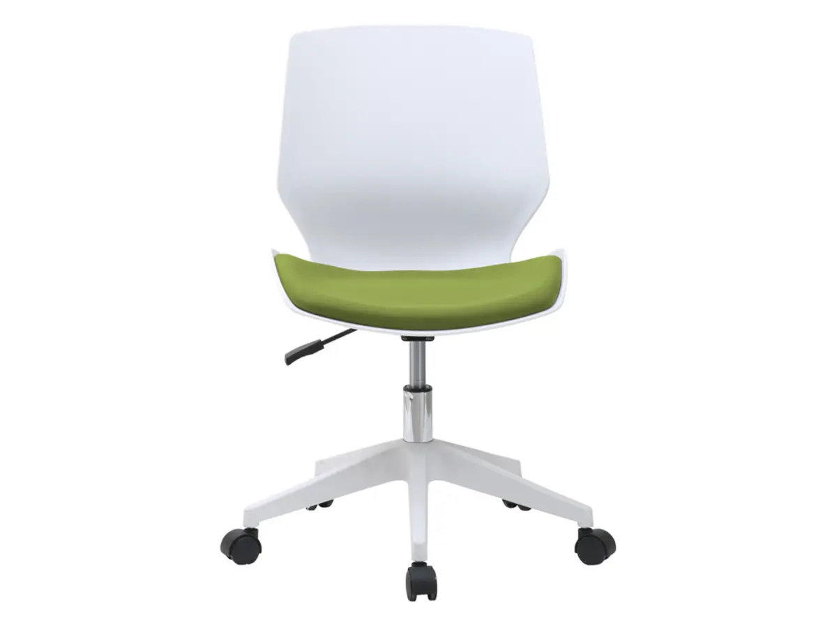 Silla giratoria Kili blanco - verde